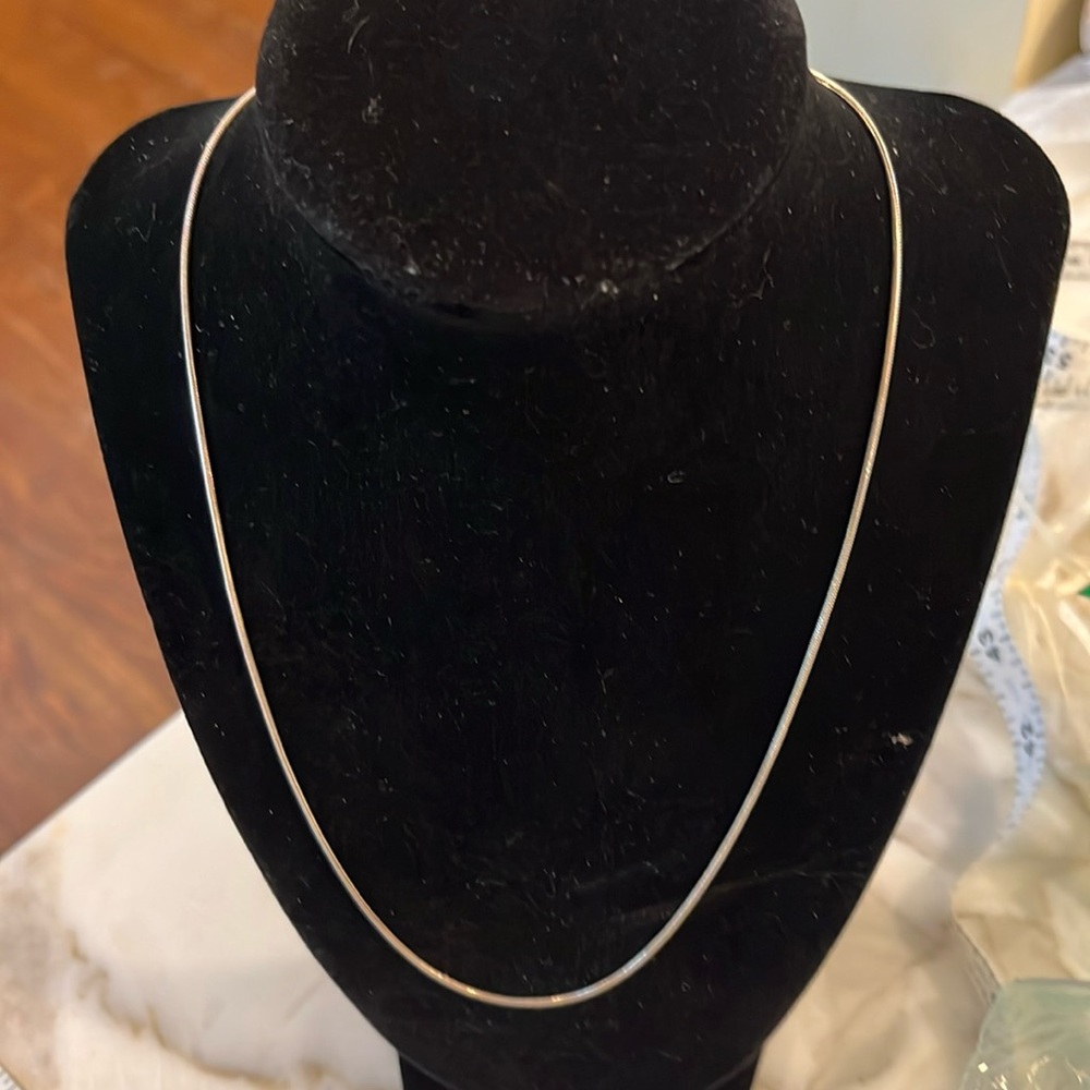 20” silver necklace